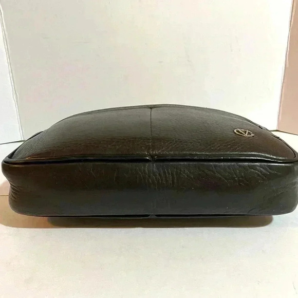 Glovanni Valentino unisex vintage brown leather wristlet clutch bag - Picture 2 of 14